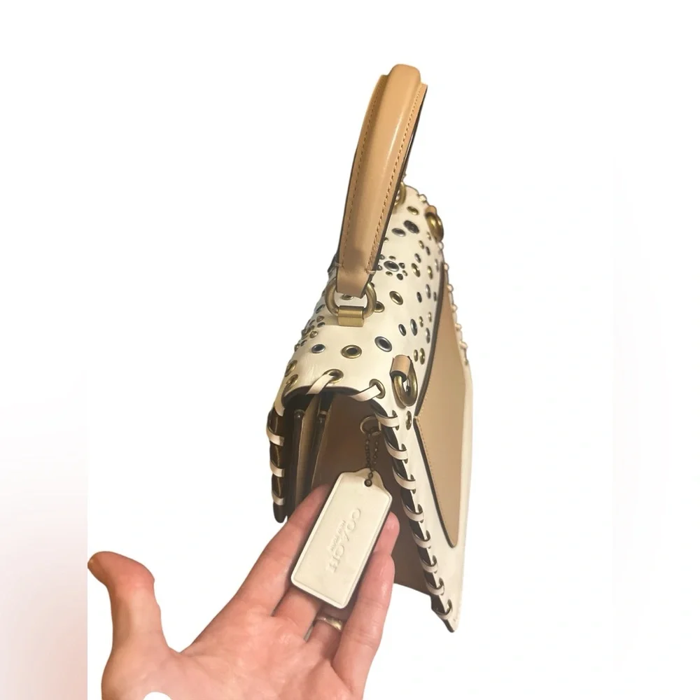 Coach Parker Restored Top Handle Whipstitch - Picture 4 of 9